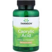Swanson Vitamins, Kaprilo rūgštis, 600 mg, 60 minkštųjų gelių