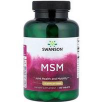 Swanson Vitamins, MSM, 1 500 mg, 120 tablečių