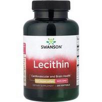 Swanson Vitamins, Lecitinas, 520 mg, 250 minkštųjų kapsulių