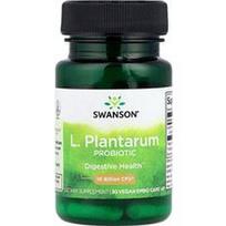 Swanson Vitamins, L. Plantarum probiotikas, 10 milijardų KSV, 30 veganiškų EMBO dangtelių AP