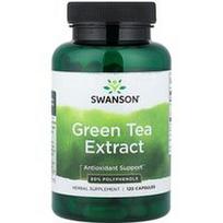 Swanson Vitamins, Žaliosios arbatos ekstraktas, 120 kapsulių