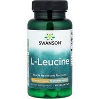 Swanson Vitamins, L-leucinas, 500 mg, 60 veganiškų kapsulių