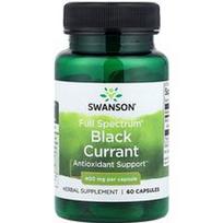 Swanson Vitamins, Pilno spektro® juodieji serbentai, 400 mg, 60 kapsulių