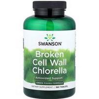 Swanson Vitamins, Broken Cell Sienelė Chlorella, 360 tablečių