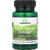 Swanson Vitamins, Juodojo imbiero ekstraktas, 100 mg, 30 daržovių kepurėlių