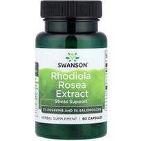 Swanson Vitamins, Rhodiola Rosea ekstraktas, 60 kapsulių