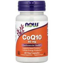 NOW Foods, CoQ10, 60 mg, 60 daržovių kapsulių