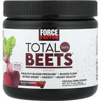 Force Factor, „Total Beets®“, originalūs gėrimų milteliai, juodųjų vyšnių skonio, 201 g