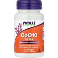 NOW Foods, Kofermentas Q10 su selenu ir vitaminu E, 50 minkštųjų kapsulių