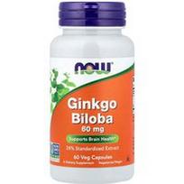 NOW Foods, Ginkmedis, 60 mg, 60 daržovių kapsulių