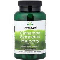 Swanson Vitamins, Cinamonas Gymnema Mulberry Complex, 120 kapsulių