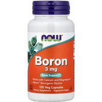 NOW Foods, Boras, 3 mg, 100 daržovių kapsulių