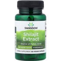Swanson Vitamins, Shilajit ekstraktas, standartizuotas, 400 mg, 60 daržovių kapsulių