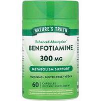 Nature's Truth, Benfotiaminas, 300 mg, 60 kapsulių