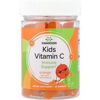 Swanson Vitamins, Vaikiškas vitaminas C, apelsinas, 60 guminukų