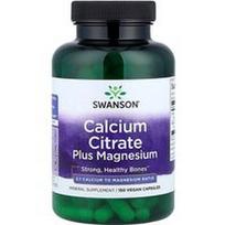 Swanson Vitamins, Kalcio citratas plius magnis, 150 veganiškų kapsulių