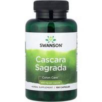 Swanson Vitamins, Cascara Sagrada, 450 mg, 100 kapsulių