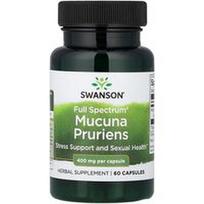 Swanson Vitamins, „Full Spectrum®“, Mucuna Pruriens, 400 mg, 60 kapsulių