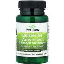 Swanson Vitamins, Berberine Advanced Enhanced Absorction, 30 veganiškų dangtelių (550 mg vienoje kapsulėje)