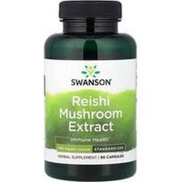Swanson Vitamins, Reishi grybų ekstraktas, standartizuotas, 500 mg, 90 kapsulių