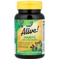 Nature's Way, Alive!® diabetinis multivitaminas, 60 tablečių