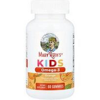 MaryRuth's, Vaikiški Omega-3 guminukai, nuo 4 metų, apelsinų skonio, 60 guminukų