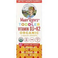 MaryRuth's, Ekologiški vitamino D3 + K2 skysti lašai, 1-3 metai, be skonio, 1 fl oz (30 ml)