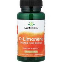 Swanson Vitamins, D-limonenas, apelsinų žievelių ekstraktas, 250 mg, 60 minkštųjų kapsulių