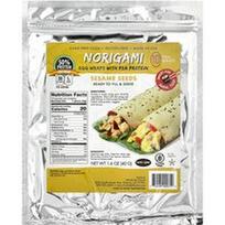 Norigami, Kiaušinių įvyniojimai su žirnių baltymais, sezamo sėklomis, 10 plonų įvyniojimų, 1.4 uncijos (40 g)