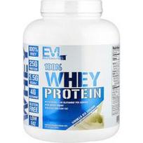 EVLution Nutrition, 100% išrūgų baltymai, vaniliniai ledai, 5 svarai (2,268 kg)