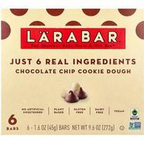 Larabar, „Real Fruit & Nut Bar™“ šokoladinių sausainių tešla, 6 batonėliai po 45 g