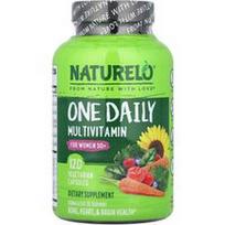 NATURELO, Vienas multivitaminas per dieną, moterims 50+, 120 vegetariškų kapsulių