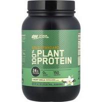 Optimum Nutrition, Auksinis standartas® 100% augaliniai baltymai, kreminė vanilė, 1,63 svaro (740 g)