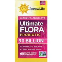 Renew Life, Moterims skirtas kompleksinis, „Ultimate Flora™“ probiotikas, 60 pailginto atpalaidavimo veganiškų kapsulių
