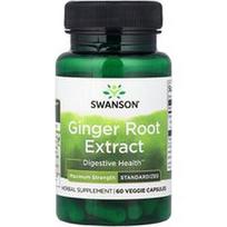 Swanson Vitamins, Imbiero šaknies ekstraktas, standartizuotas, 60 daržovių kapsulių (200 mg vienoje kapsulėje)