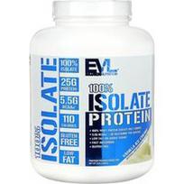 EVLution Nutrition, 100% izoliato baltymai, vaniliniai ledai, 5 svarai (2.268 kg)