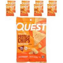 Quest Nutrition, Tortilijos stiliaus baltymų traškučiai, načio sūris, 8 maišeliai, po 32 g