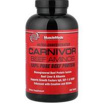 MuscleMeds, Carnivor jautienos aminorūgštys, 100 % gryni jautienos baltymai, 300 tablečių