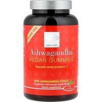 New Nordic, Ashwagandha™ veganiški guminukai, mango/persikų, 60 guminukų