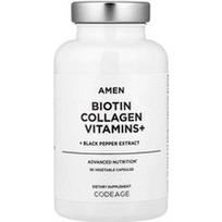 Codeage, Amen, Biotin Collagen Vitamins+, 90 daržovių kapsulių