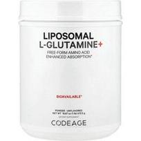 Codeage, Liposominiai L-glutamino + milteliai, be skonio, 16.67 uncijos (472.5 g)