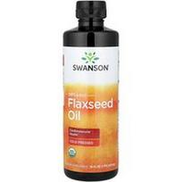 Swanson Vitamins, Ekologiškas linų sėmenų aliejus, 16 fl oz (473 ml)