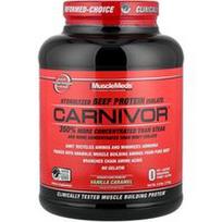 MuscleMeds, Carnivor™, hidrolizuotas jautienos baltymų izoliatas, vanilės karamelės skonio, 1775 g