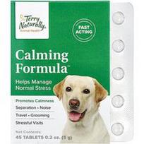 Terry Naturally, „Calming Formula™“, šunims, 45 tabletės, 5 g