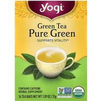 Yogi Tea, Žalioji arbata „Gryna žalia“, 16 arbatos pakelių, 31 g