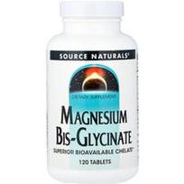 Source Naturals, Magnio bis-glicinatas, 120 tablečių