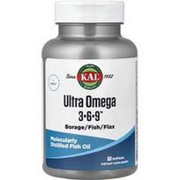 KAL, Ultra Omega 3-6-9™, 50 minkštųjų gelių