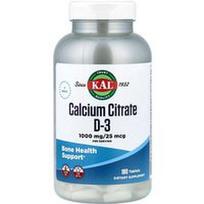 KAL, Kalcio citratas D-3, 180 tablečių