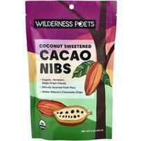 Wilderness Poets, Ekologiški kokosų saldinti kakavos gabaliukai, 8 uncijos (226 g)