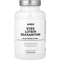 Codeage, Amen, akys, liuteinas, zeaksantinas + juodųjų pipirų ekstraktas, 90 daržovių kapsulių